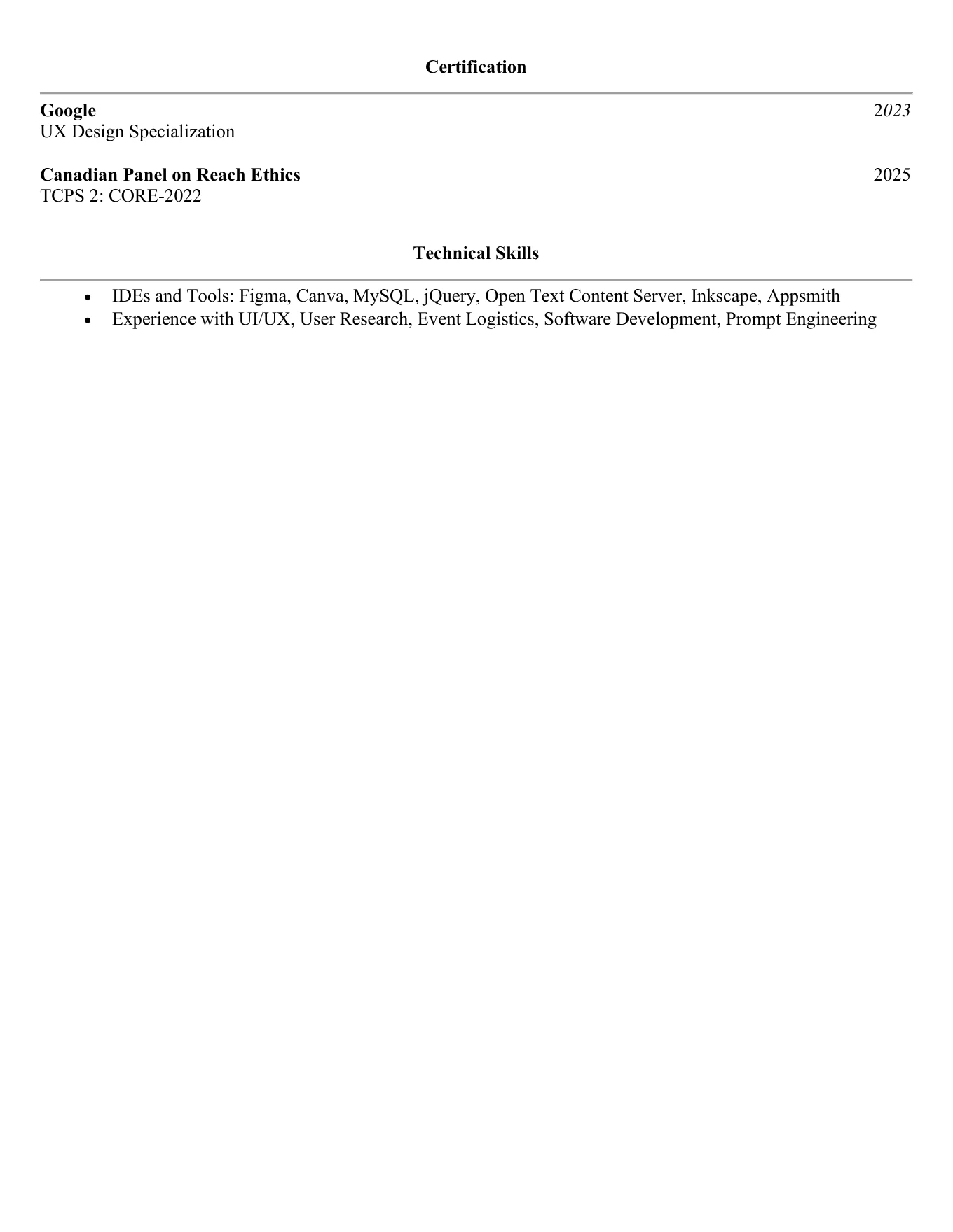 Amy Cui resume, page 2